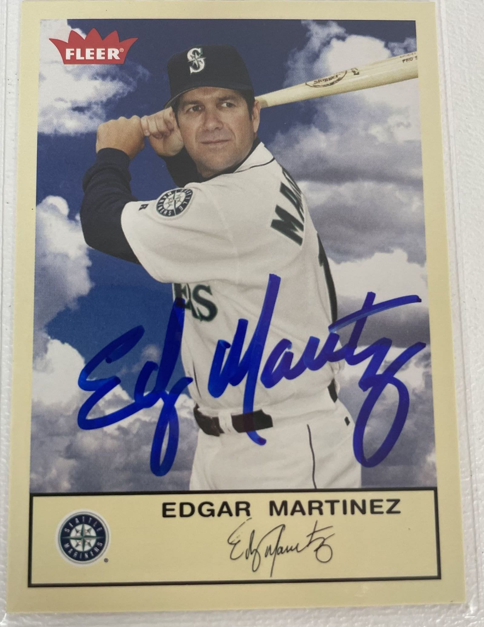 Edgar Martinez Signed OML Baseball Inscribed '92, '95 AL BC (MLB  Hologram)