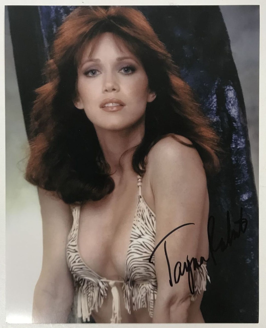 Tanya Roberts d. 2021 Signed Autographed beastmaster Glossy 8x10 Photo