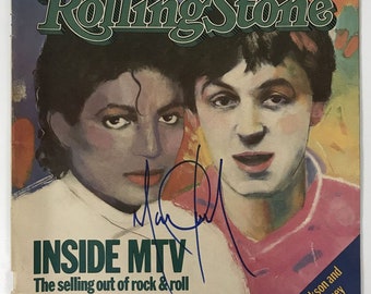 Michael Jackson Signed Autographed Complete "Rolling Stone" Magazine - Lifetime COA