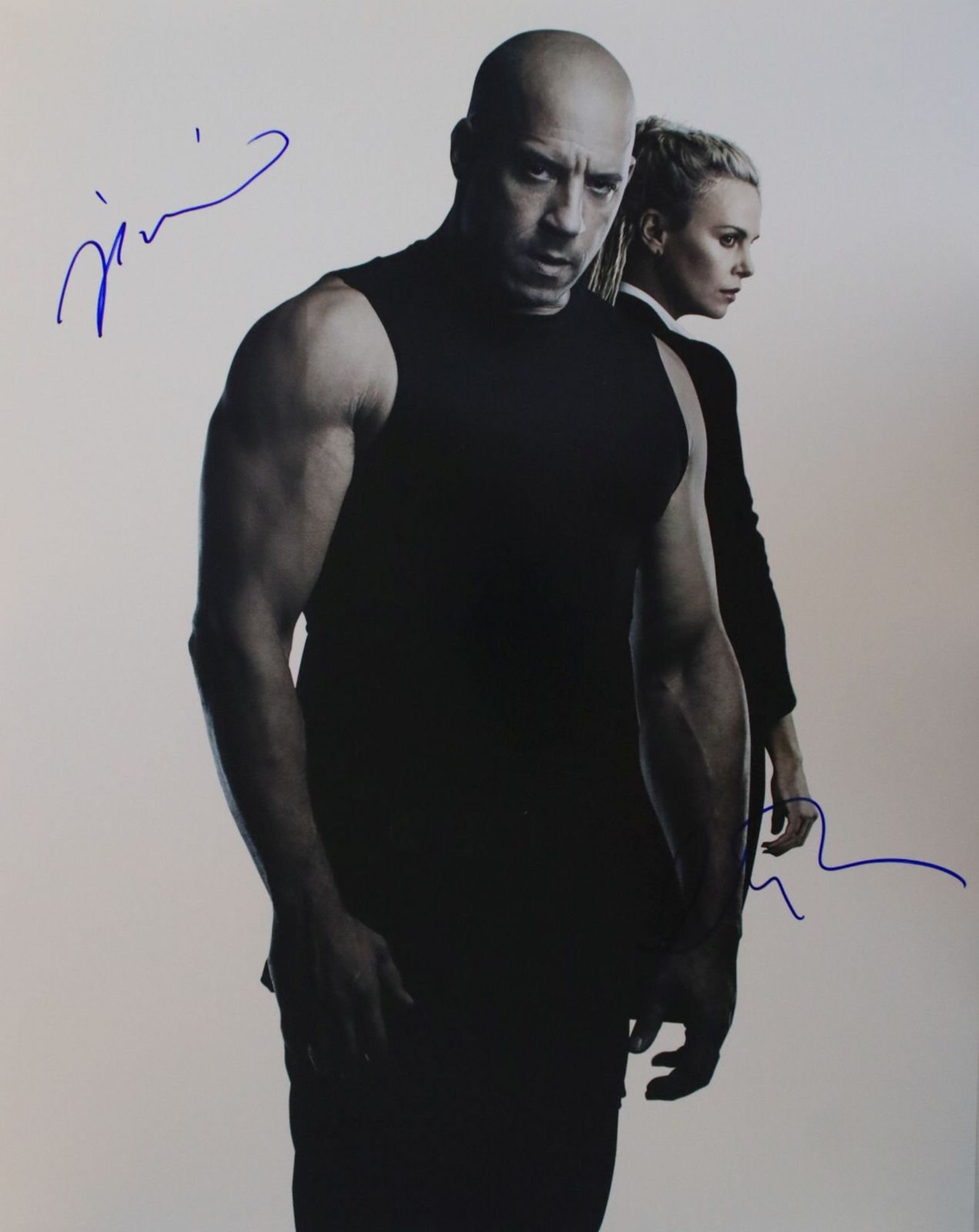 Vin Diesel & Charlize Theron Signed Autographed fate of Etsy
