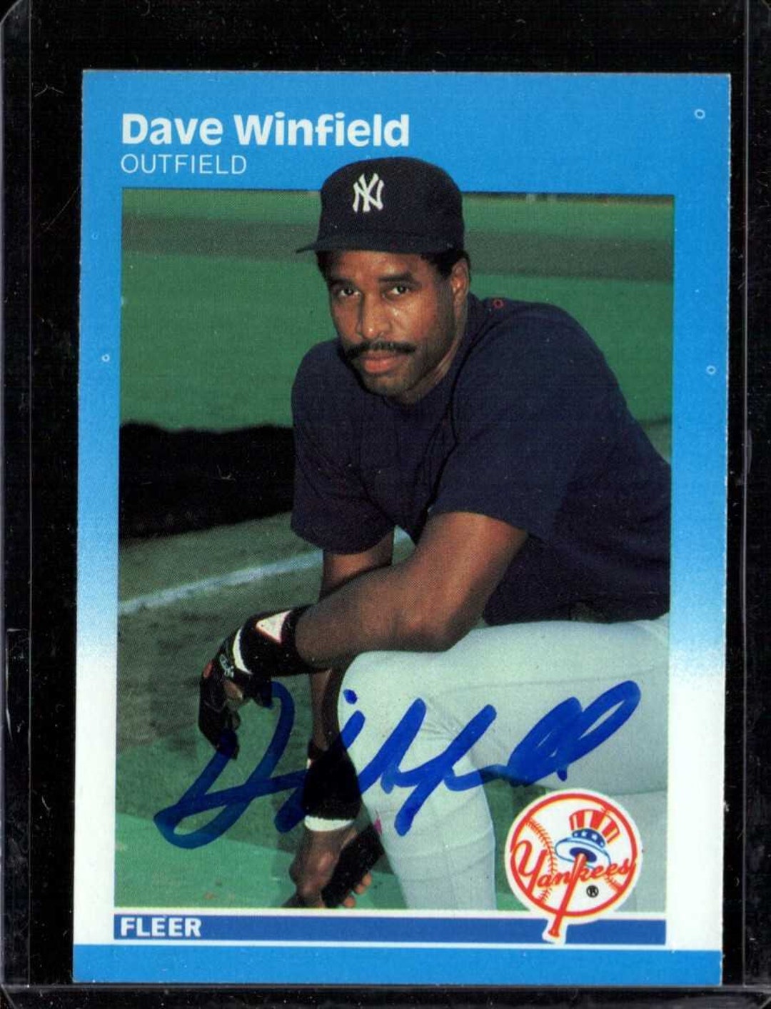 Dave Winfield Signed Autographed 1987 Fleer Baseball Card New 