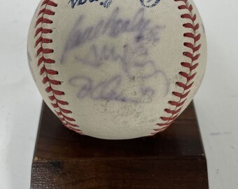 Vin Scully More 2002 LA Dodgers Signed Autographed Game Used 