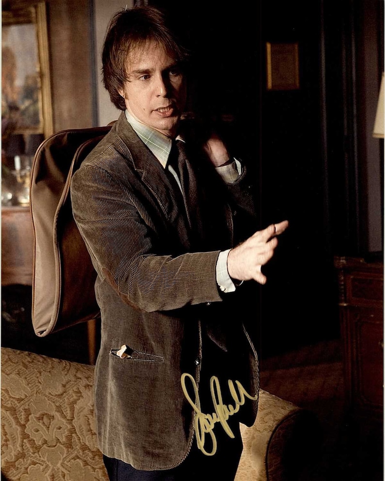 Sam Rockwell Signed Autographed Frost Nixon Glossy 8x10 Photo COA Matching Holograms