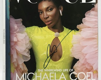 Michaela Coel ondertekend gesigneerd compleet "Vogue" tijdschrift - levenslang COA