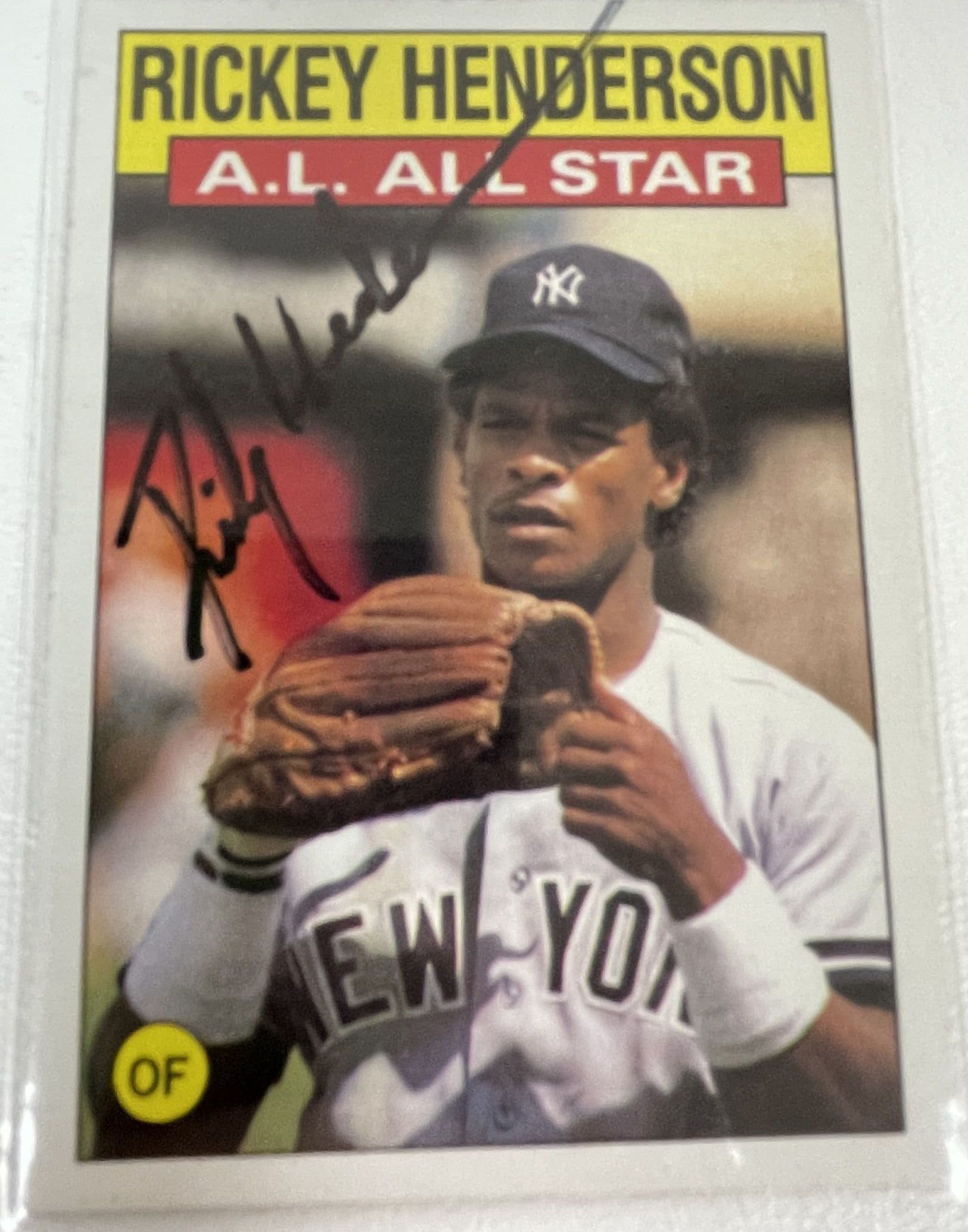 rickey henderson signed baseball