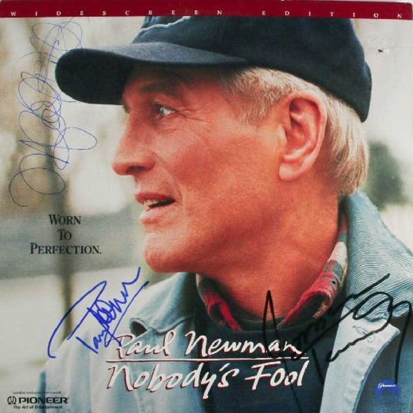 Paul Newman, Jessica Tandy y Melanie Griffith firmaron la película en disco láser "Nobody's Fool" autografiada - Lifetime COA