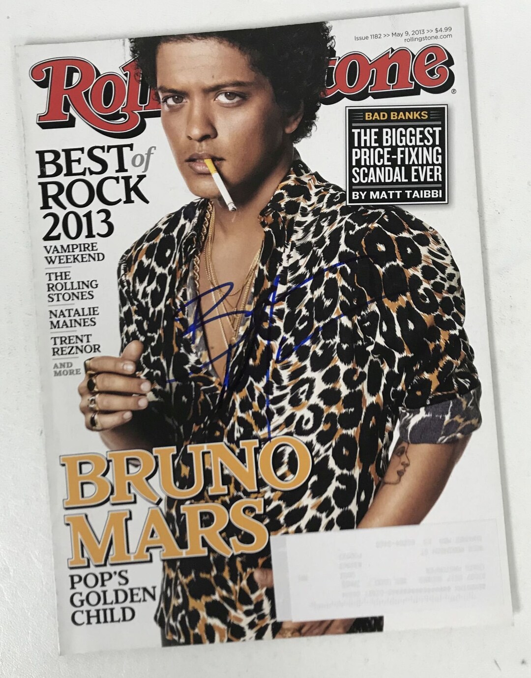 Bruno Mars Signed Poster – Pre-Printed Autograph, Memorabilia Print, UK Made