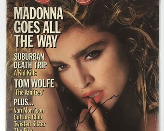 Madonna ondertekend, gesigneerd compleet tijdschrift "Rolling Stone" - levenslang COA