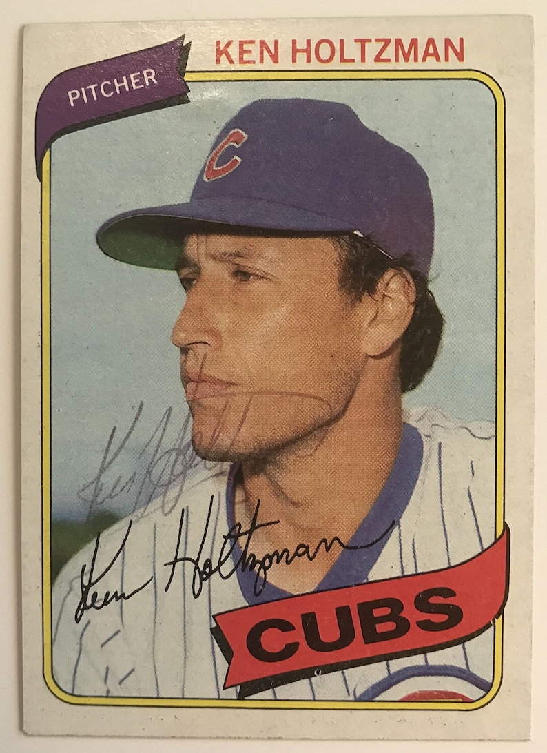 Chicago Cubs Ken Holtzman Signed Autographed 1980 Topps Baseball Card