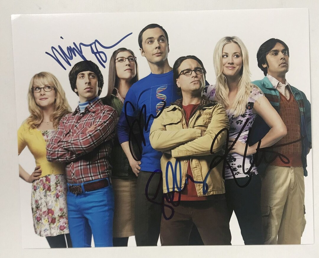 thumbnail image 2 of Big Bang Theory Cast 8x10 Photo – Autograph REPRINT (Reproduction, Signed, Made In USA) 2 of 5