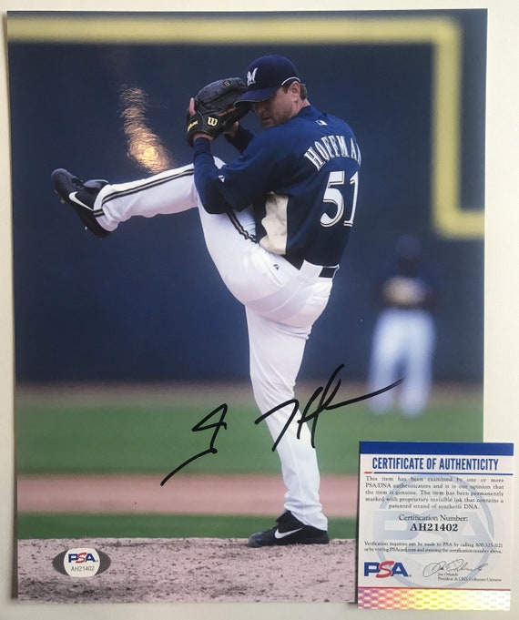 Trevor Hoffman Signed Autographed Glossy 8x10 Photo Psa Dna Etsy