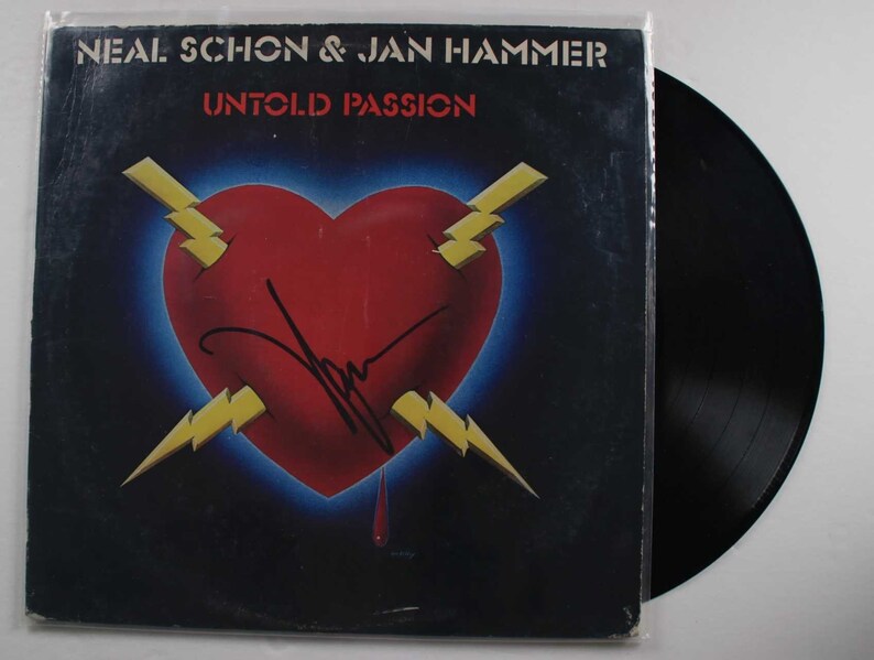 COA Matching Holograms Neal Schon Signed Autographed Untold Passion Record Album