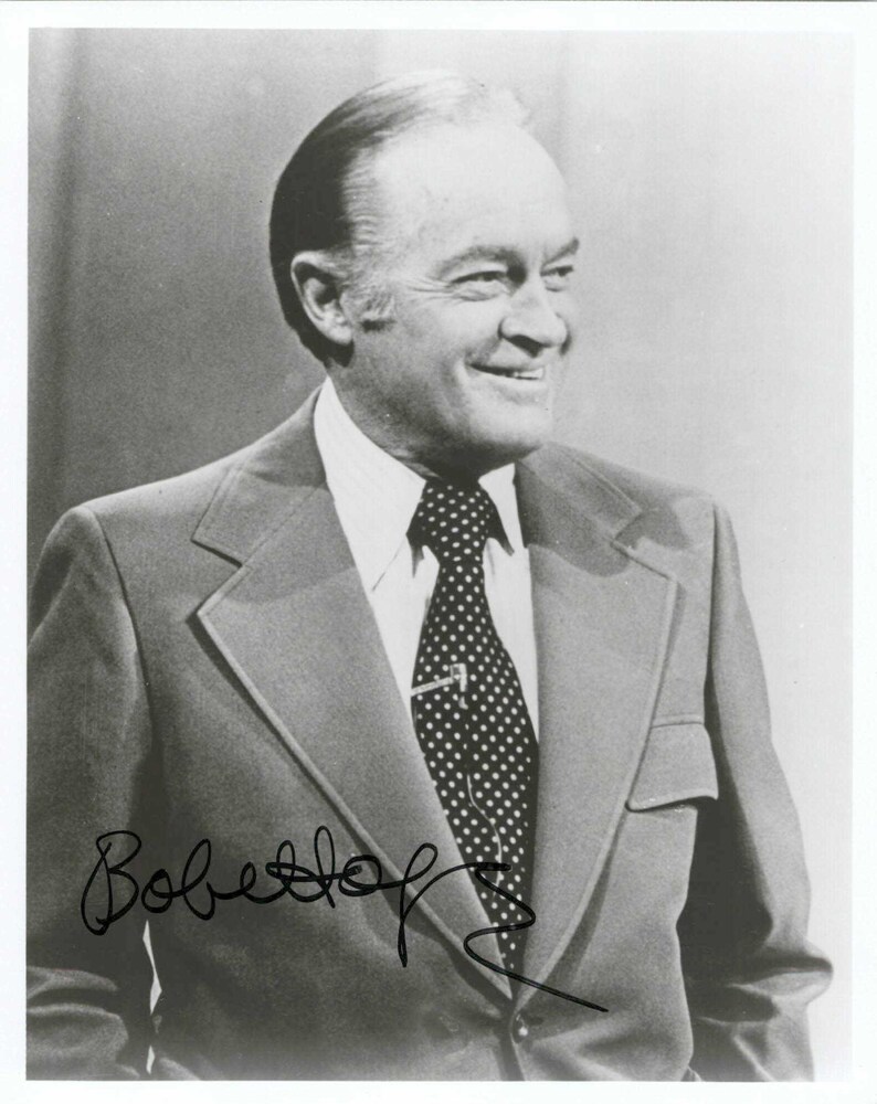COA Matching Hologram Bob Hope Signed Autographed Glossy 8x10 Photo