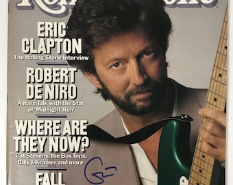 Eric Clapton ondertekend, gesigneerd compleet tijdschrift "Rolling Stone" - levenslang COA