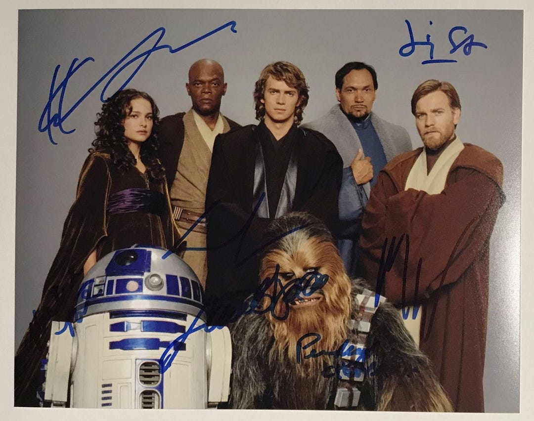 Star Wars Attack of the Clones Cast Signed Autographed Glossy 8x10