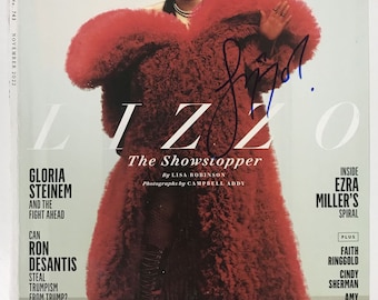 Lizzo firmó la revista completa autografiada "Vanity Fair" - Lifetime COA