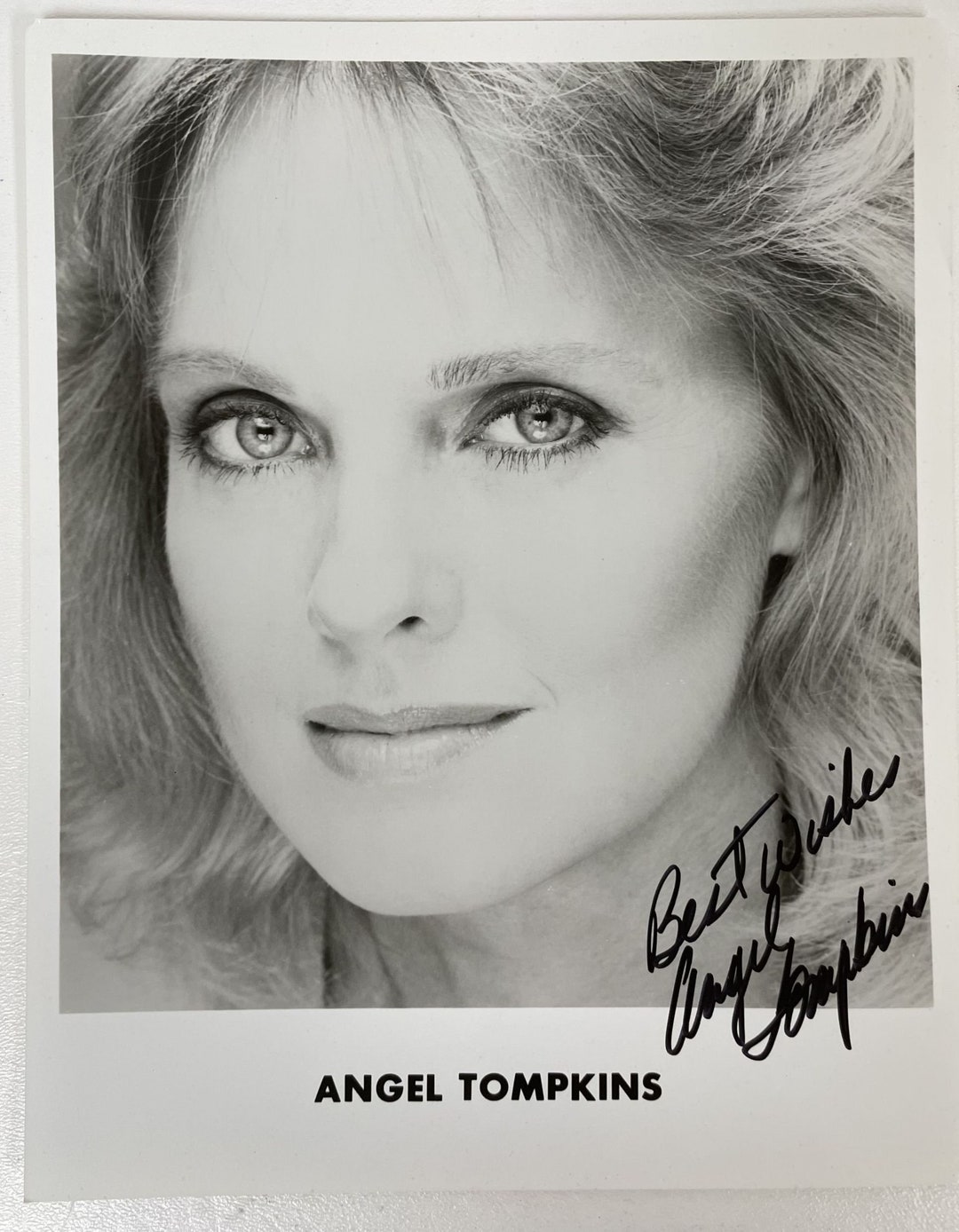 Angel Tompkins Signed Autographed Glossy 8x10 Photo COA Matching