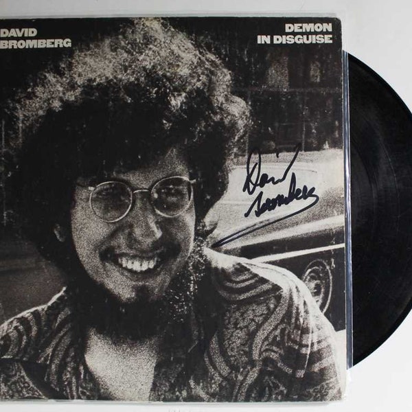 David Bromberg Signed Autographed "Demon in Disguise" Record Album - Lifetime COA