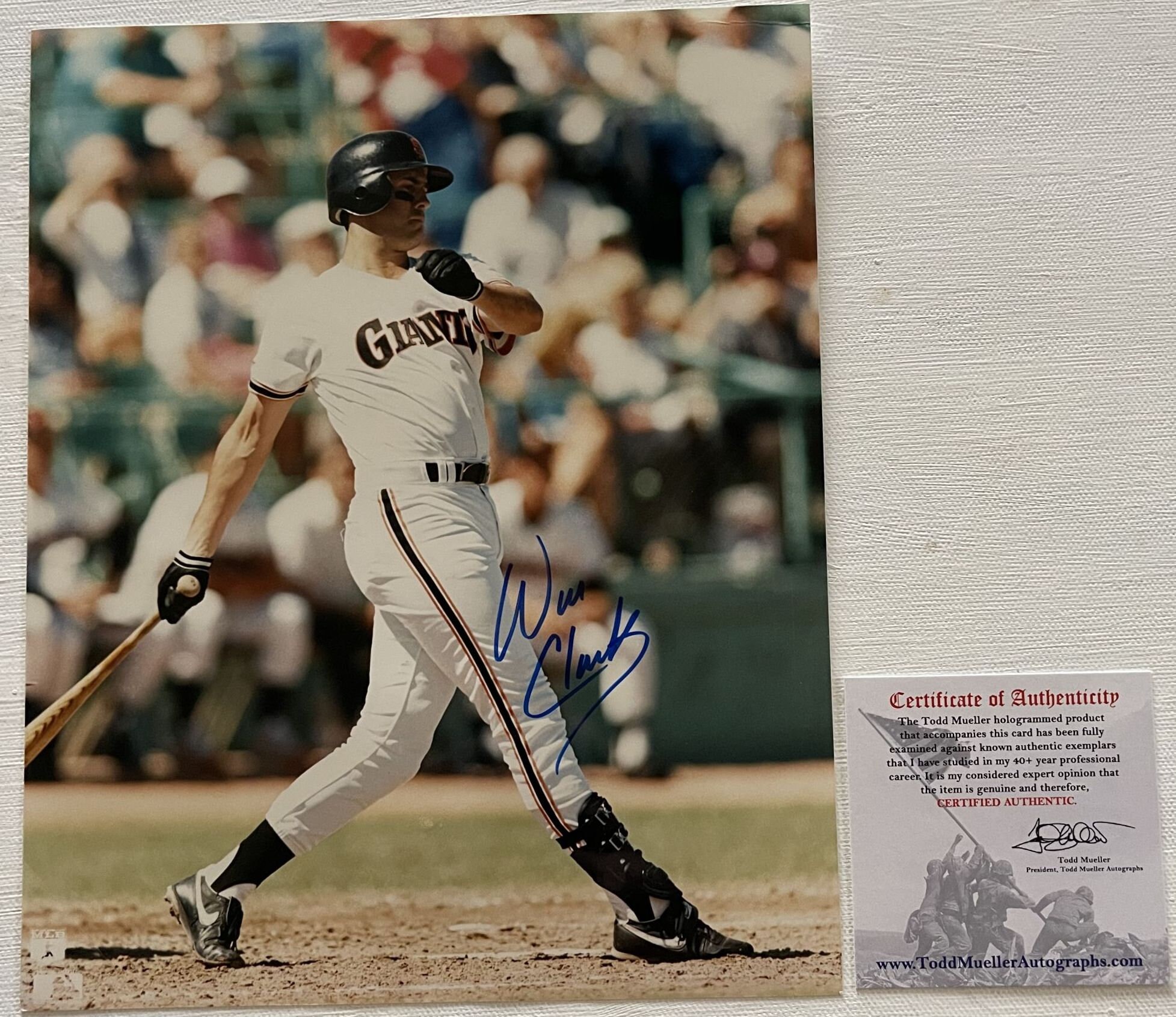  Will Clark Signed Autographed San Francisco Giants