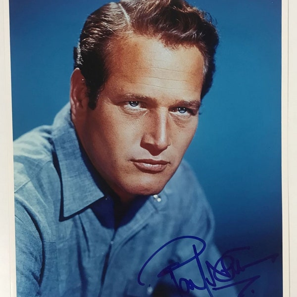 Paul Newman (m. 2008) Foto brillante autografiada de 8x10 firmada - COA de por vida