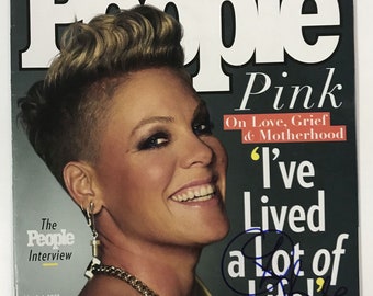 Pink Signed Autographed Complete "People" Magazine - Lifetime COA