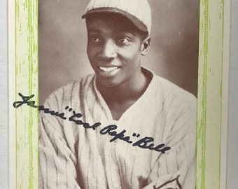 James 'Cool Papa' Bell (d. 1991) Signed Autographed Vintage 1976 3x4 Trading Card - Mueller COA