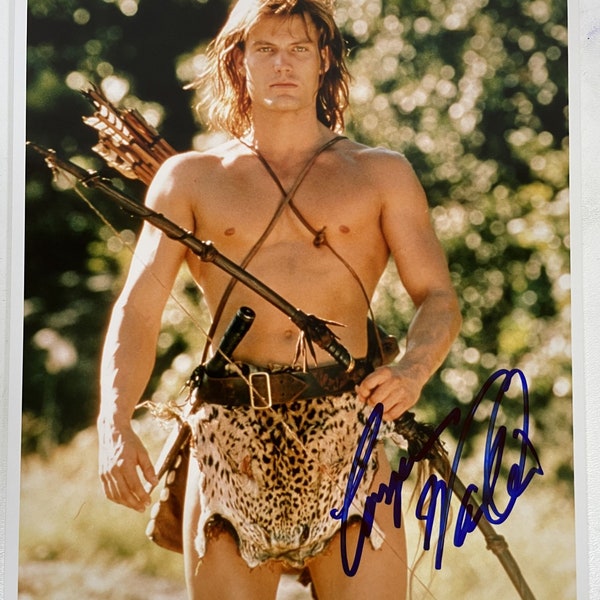 Casper Van Dien Signed Autographed "Tarzan" Glossy 8x10 Photo - COA Matching Holograms