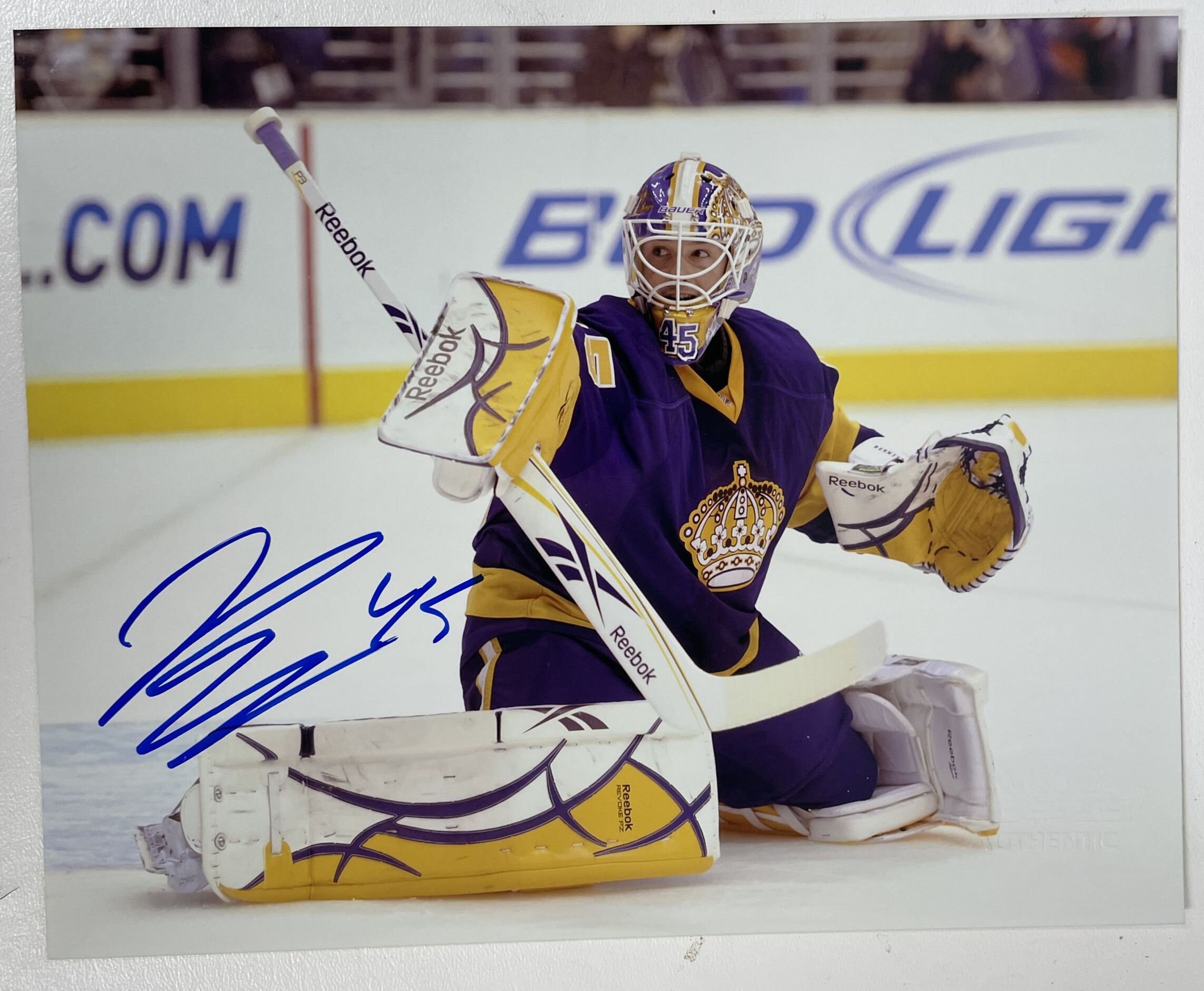 Jonathan Bernier Signed Autographed Glossy 8x10 Photo Los Angeles Kings COA Matching Holograms Etsy