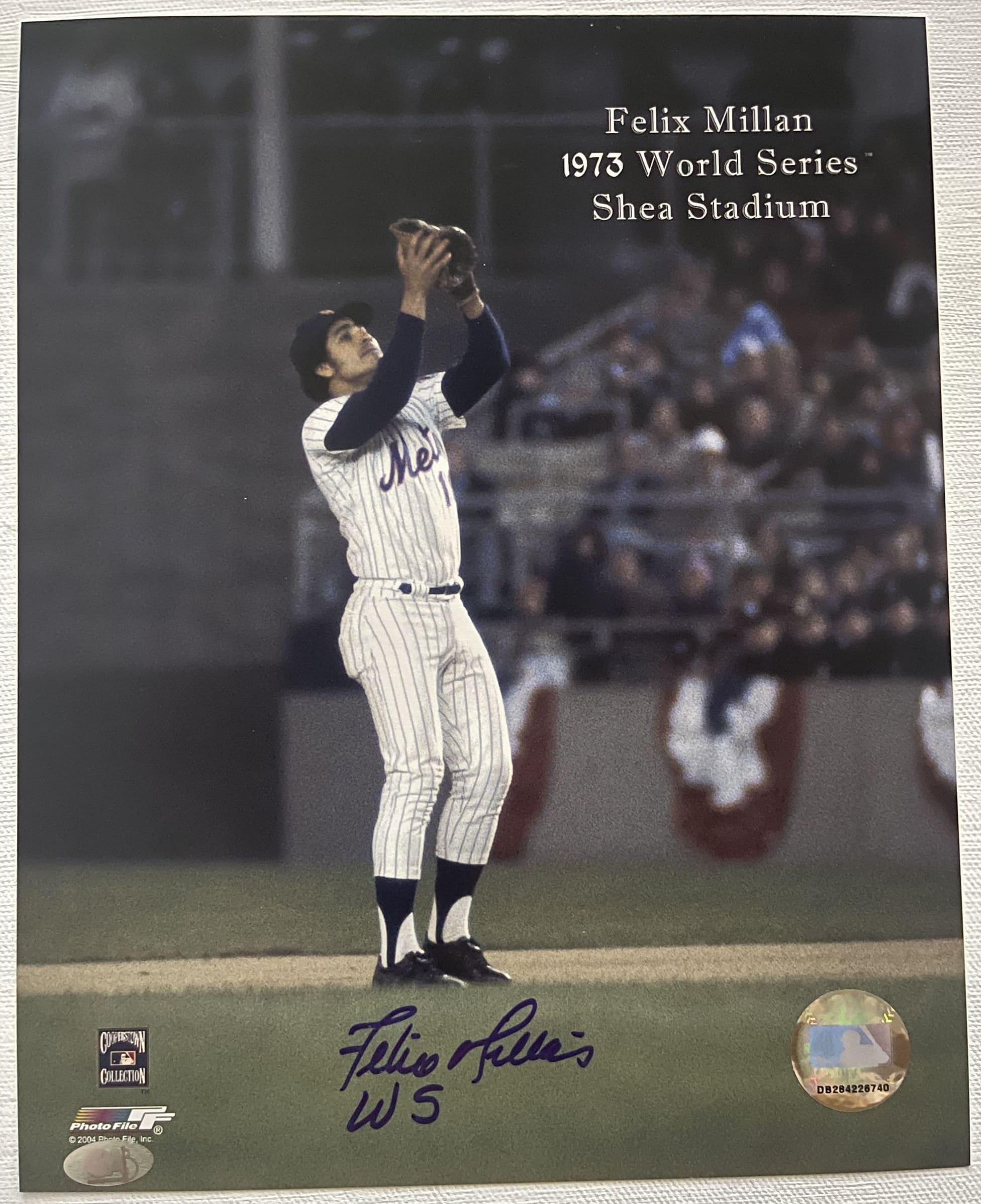 Felix Millan Signed Autographed 1973 World Series Glossy 8x10 