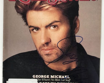 George Michael ondertekende het gesigneerde complete tijdschrift "Rolling Stone" - levenslang COA