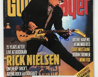 Rick Nielsen signiertes und signiertes komplettes „Guitar Player“ Magazine - Lifetime COA