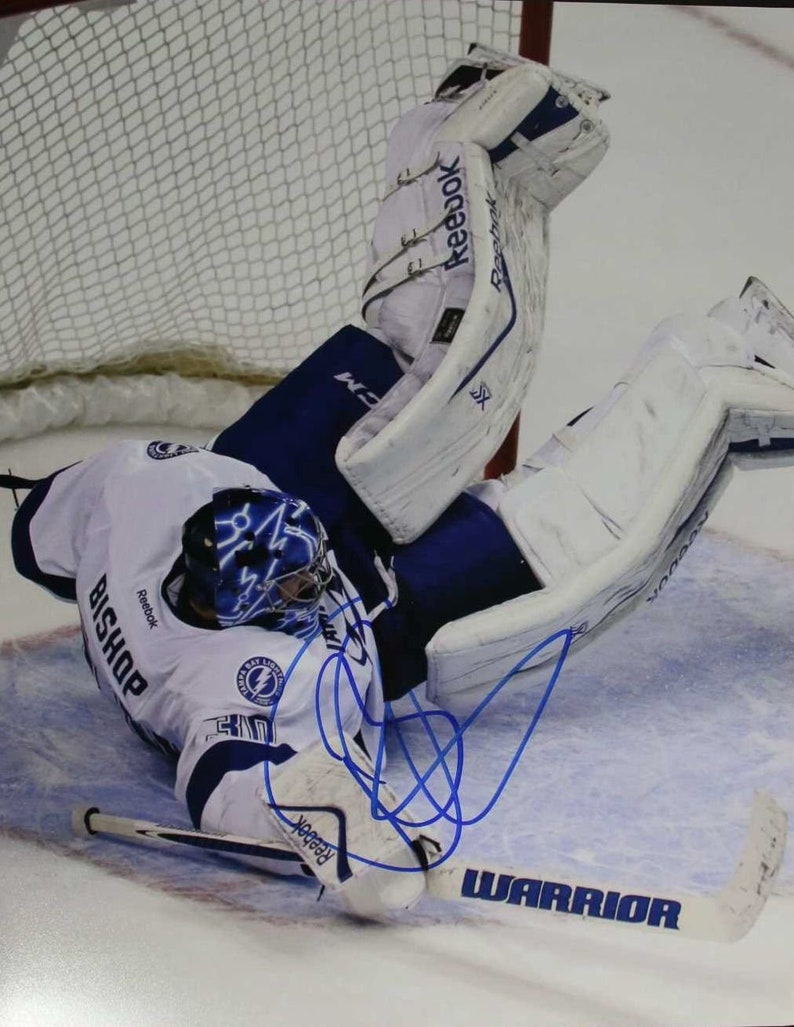 Ben Bishop Signed Autographed Glossy 11x14 Photo Tampa Bay Lightning