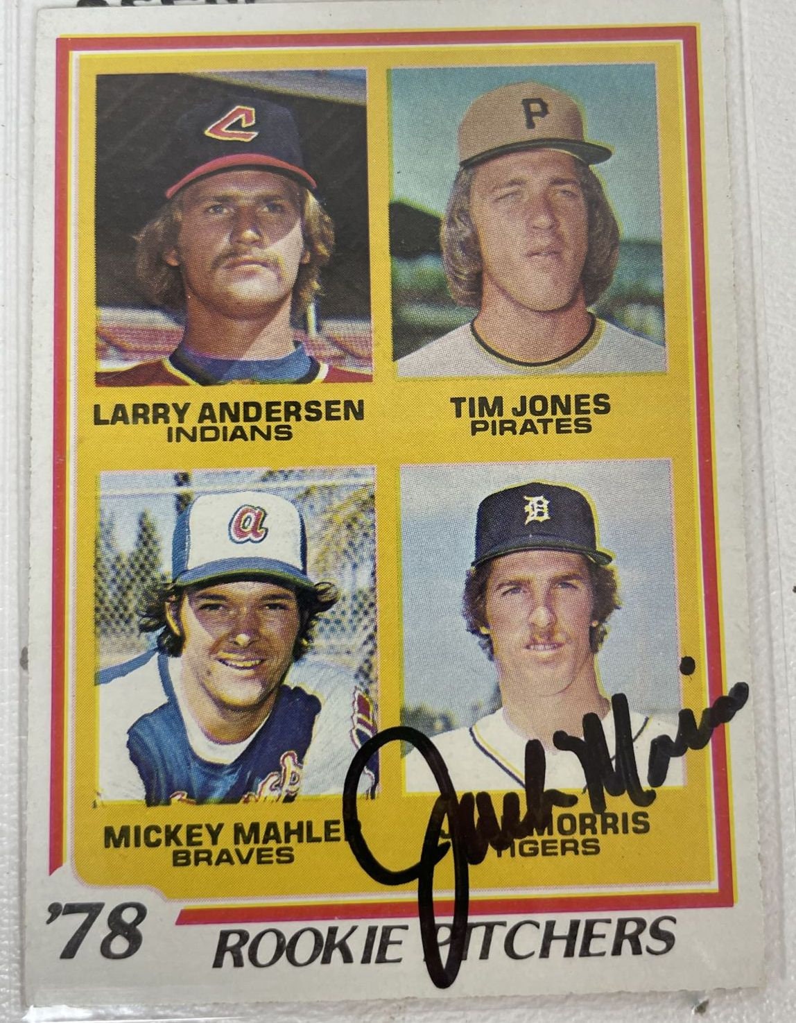 Jack Morris Signed Autographed 1978 Topps Rookie Baseball Card 
