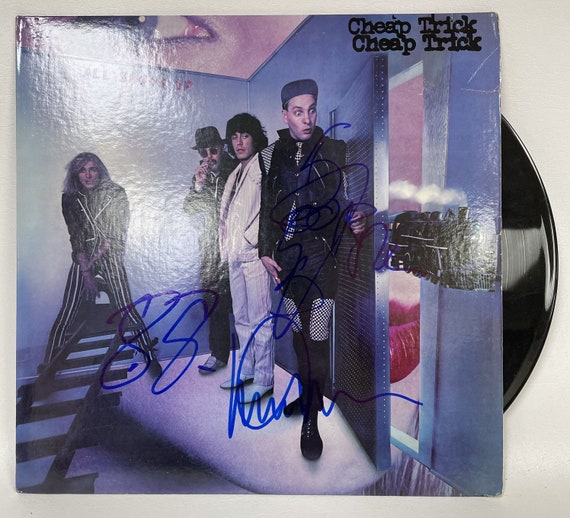 Cheap Trick band signed Heaven Tonight album COA proof Robin Zander,Rick Nielsen,Tom Peterson star Cheap Trick band signed Heaven Tonight album COA proof Robin Zander,Rick Nielsen,Tom Peterson star