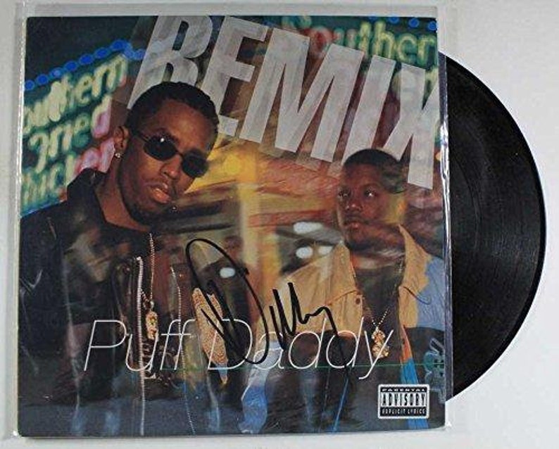 Diddy Signed AutographedPuff Daddy Record Album P
