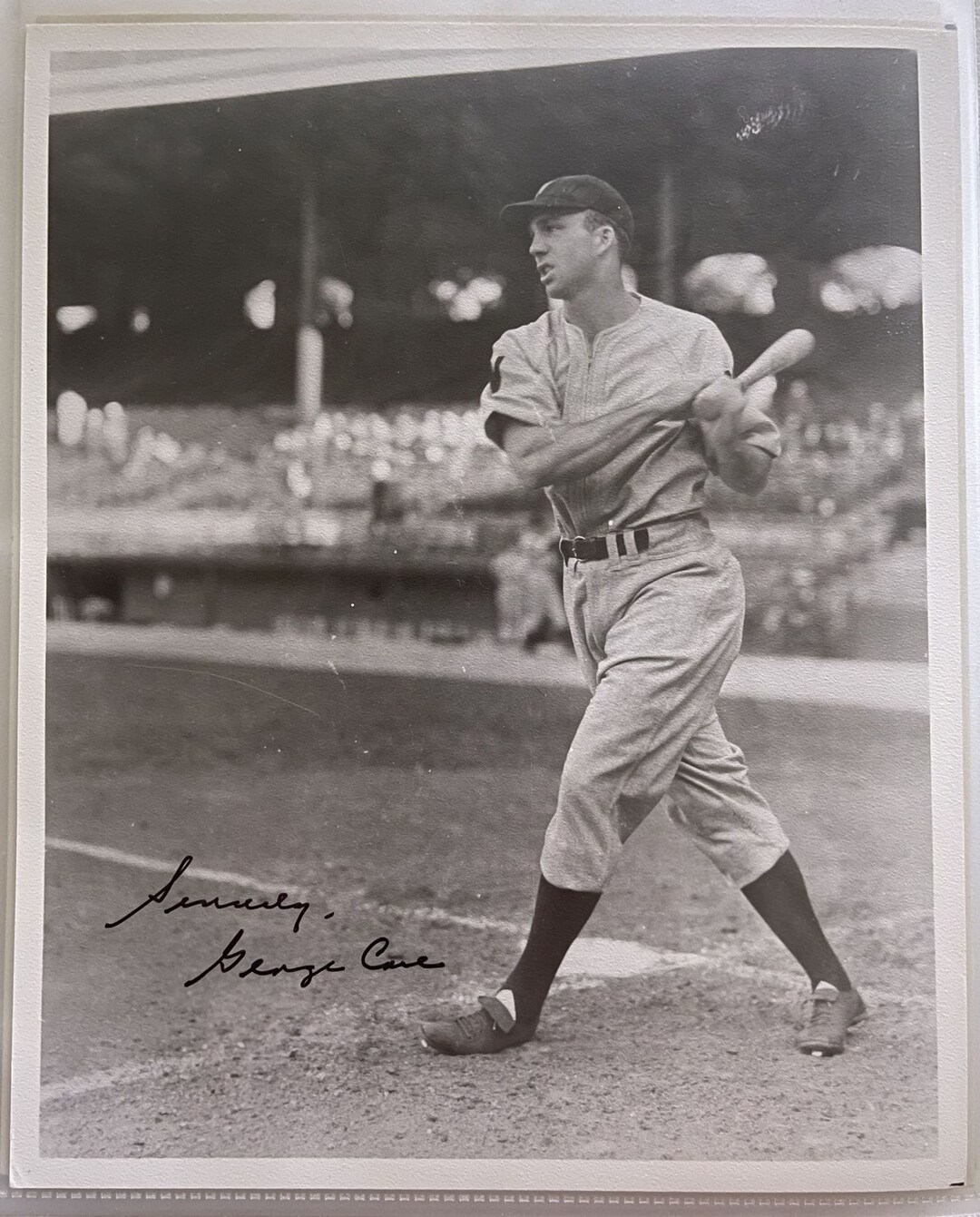 George Case d. 1989 Signed Autographed Vintage Glossy 8x10 Photo ...