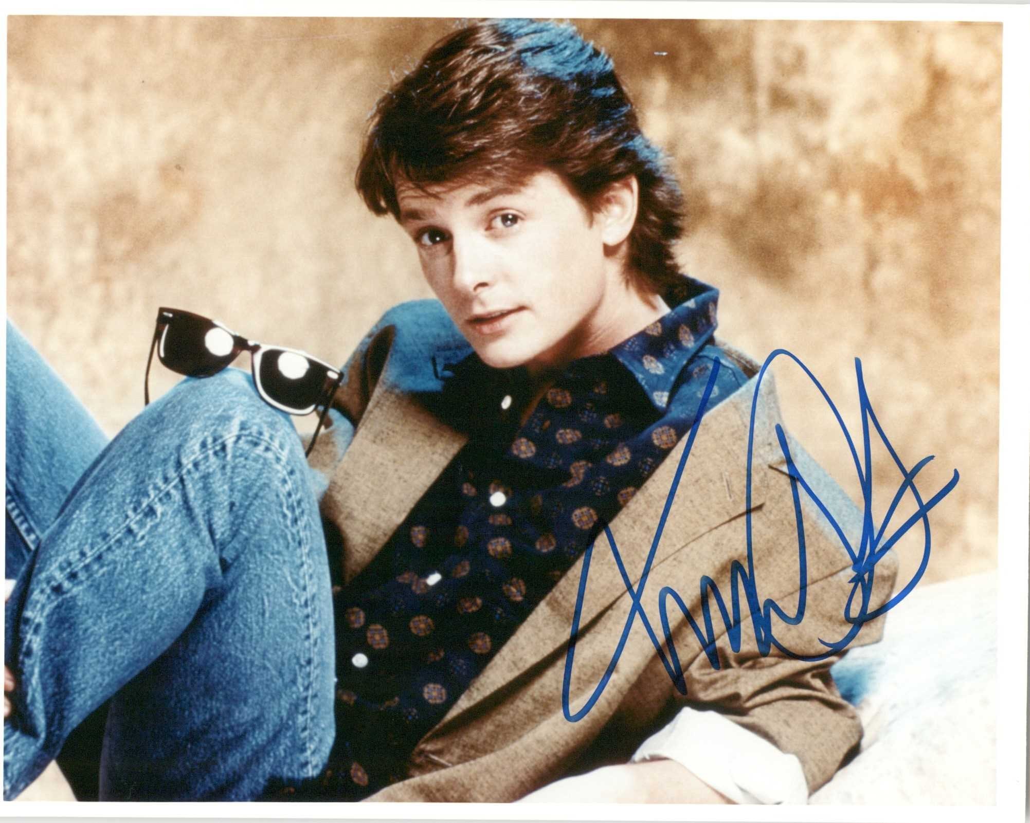 Michael J. Fox Signed Autographed Glossy 8x10 Photo COA Etsy