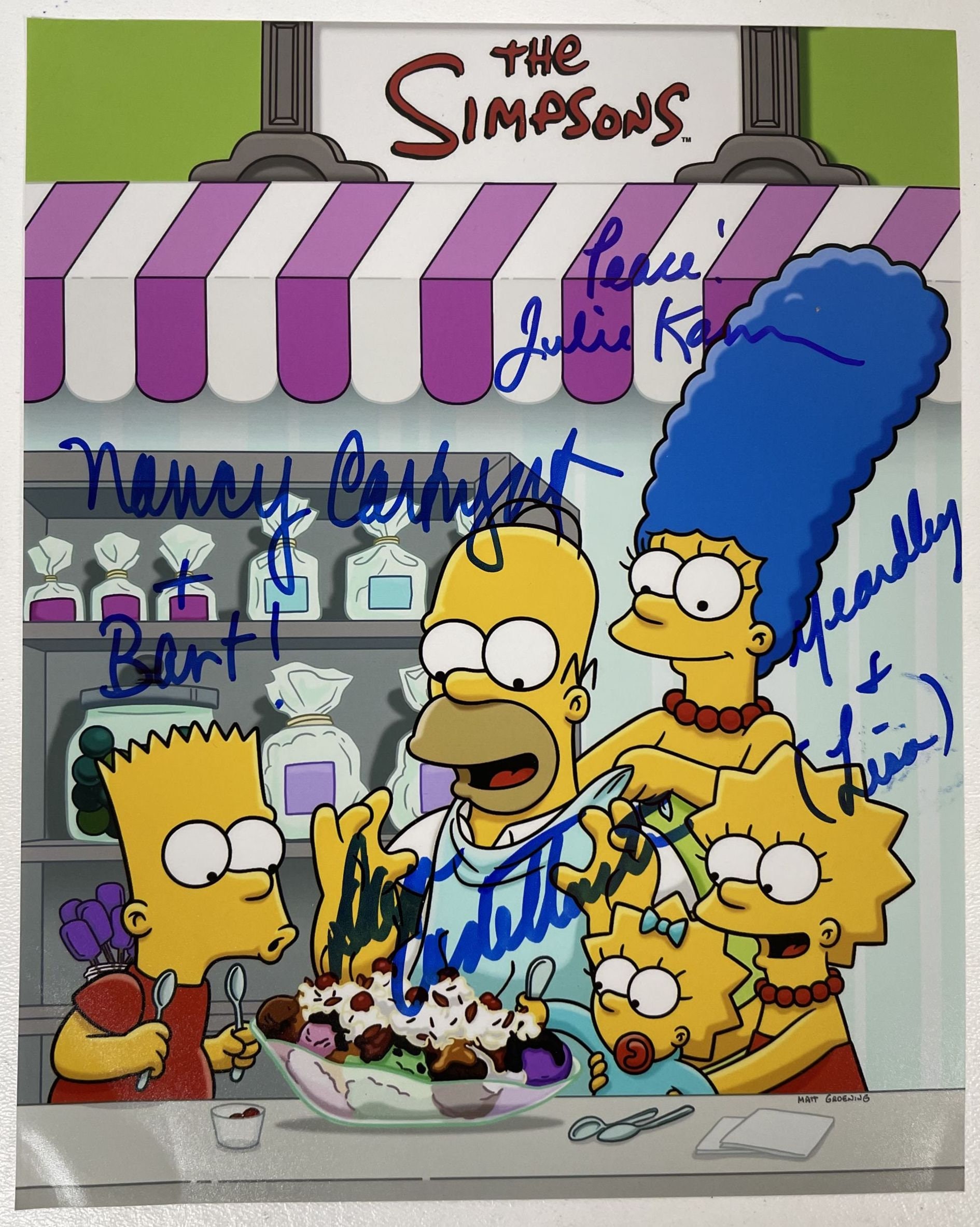 The Simpsons Cast Signed Autographed Glossy 8x10 Photo COA Etsy