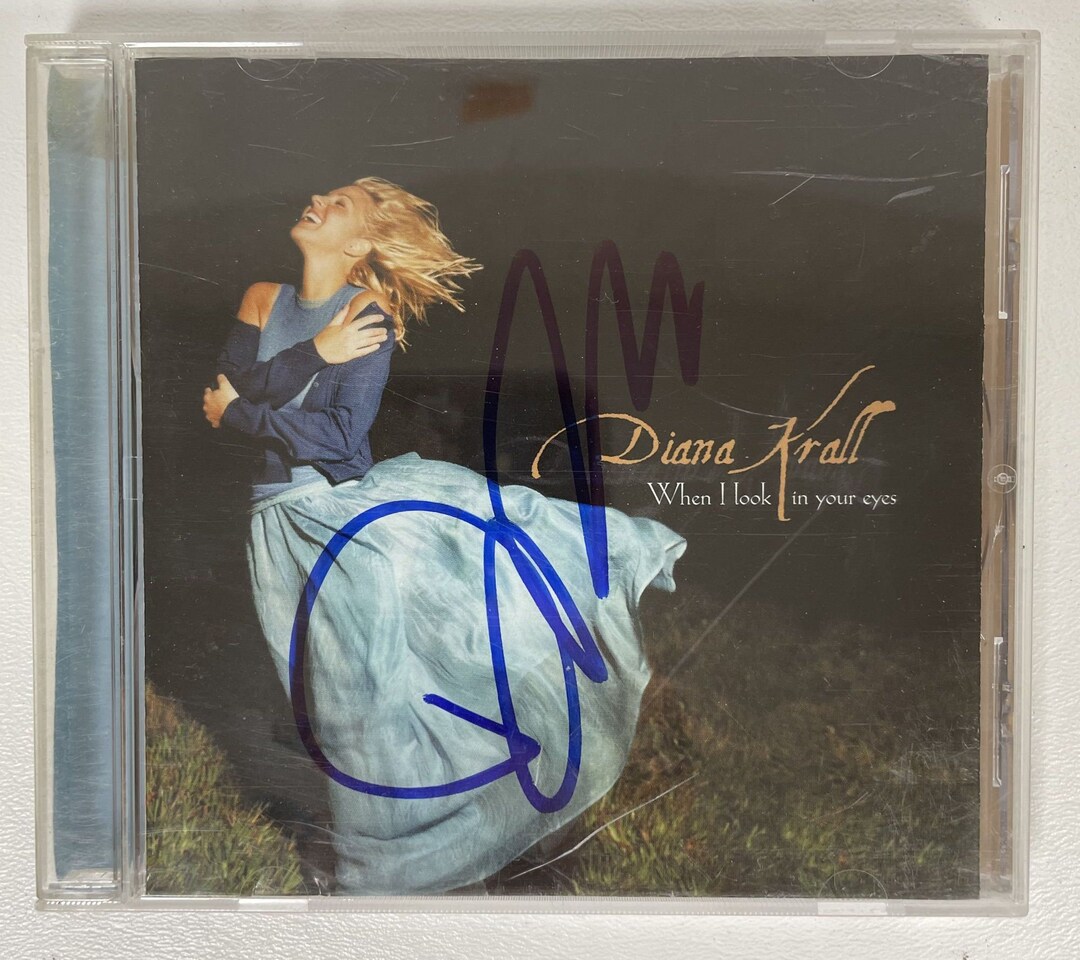 Diana Krall Signed Autographed when I Look in Your Eyes Music CD COA