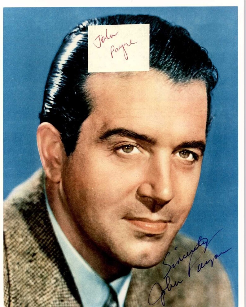COA Matching Holograms d. 1989 John Payne Signed Autographed Glossy 8x10 Photo