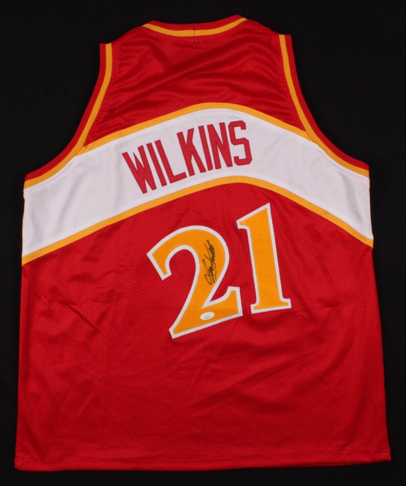 dominique wilkins autographed jersey