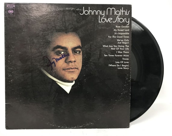 Johnny Mathis signed Friends in Love album, vinyl COA exact proof autographed STAR Johnny Mathis signed Friends in Love album, vinyl COA exact proof autographed STAR