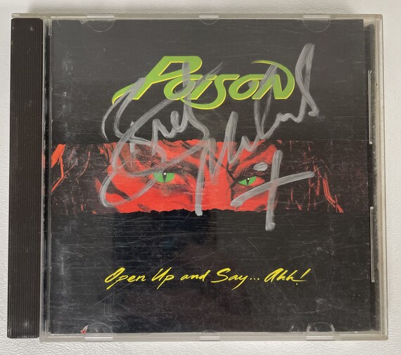 Bret Michaels Signed Poison Open Up and Say... Ahh! Album COA Proof Autographed Vinyl Record Bret Michaels Signed Poison Open Up and Say... Ahh! Album COA Proof Autographed Vinyl Record