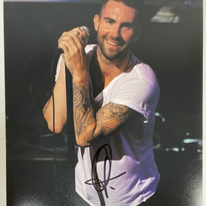 Maroon 5 Signed By All 5 Authentic Adam Levine Signed Etsy