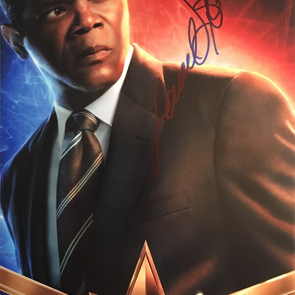 Samuel L. Jackson firmado autografiado "Los Vengadores" Brillante 8x10 Foto - COA Matching Holograms