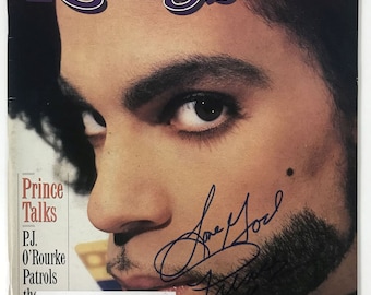 Prince ondertekend, gesigneerd compleet tijdschrift "Rolling Stone" - levenslang COA