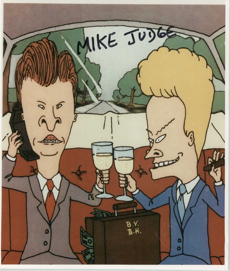 Coa Matching Holograms Mike Judge Signed Autographed Beavis And Butthead Glossy 8x10 Photo