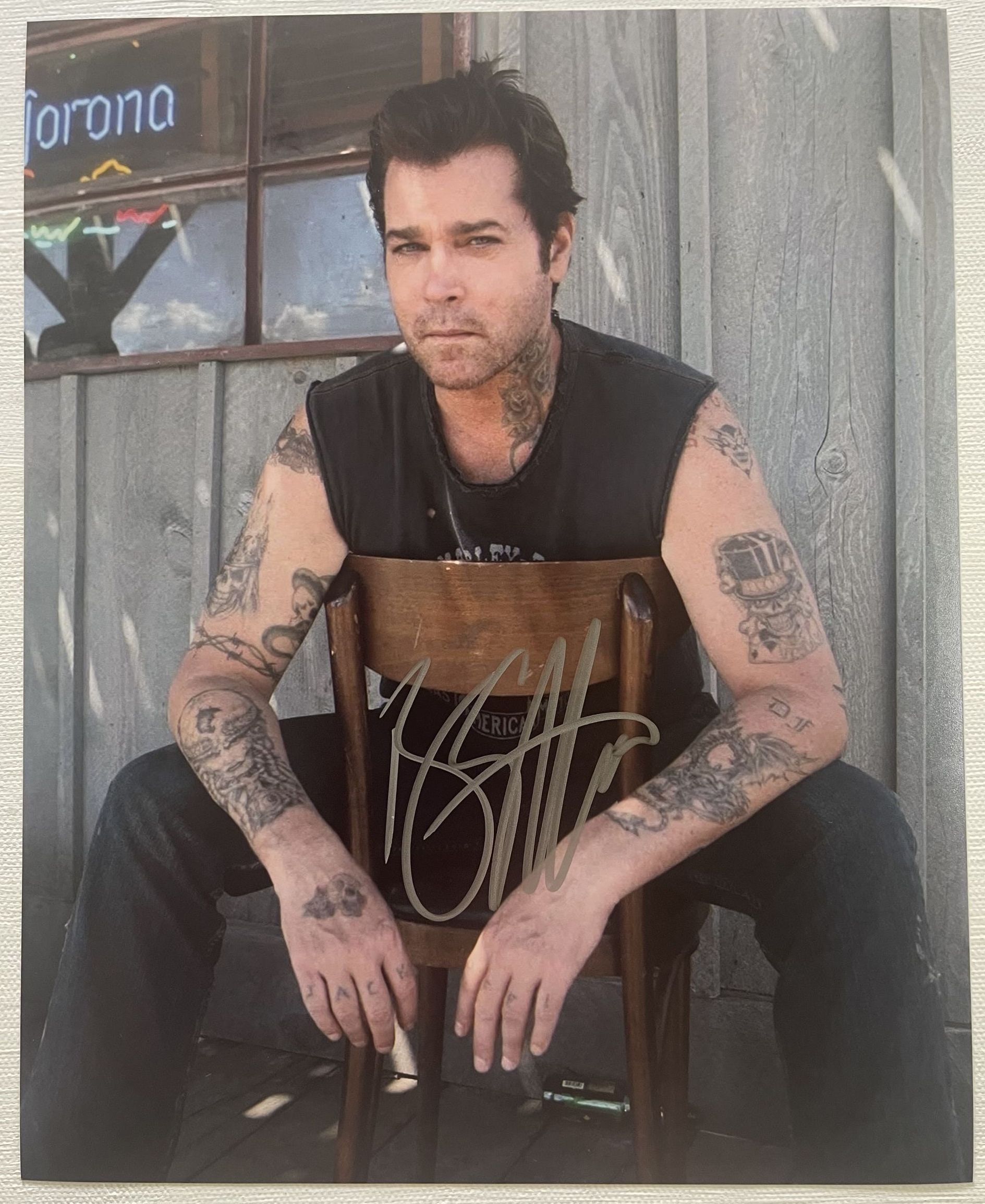 Ray Liotta Autographed Fanatics Authentic Framed 30 x 42 Field of