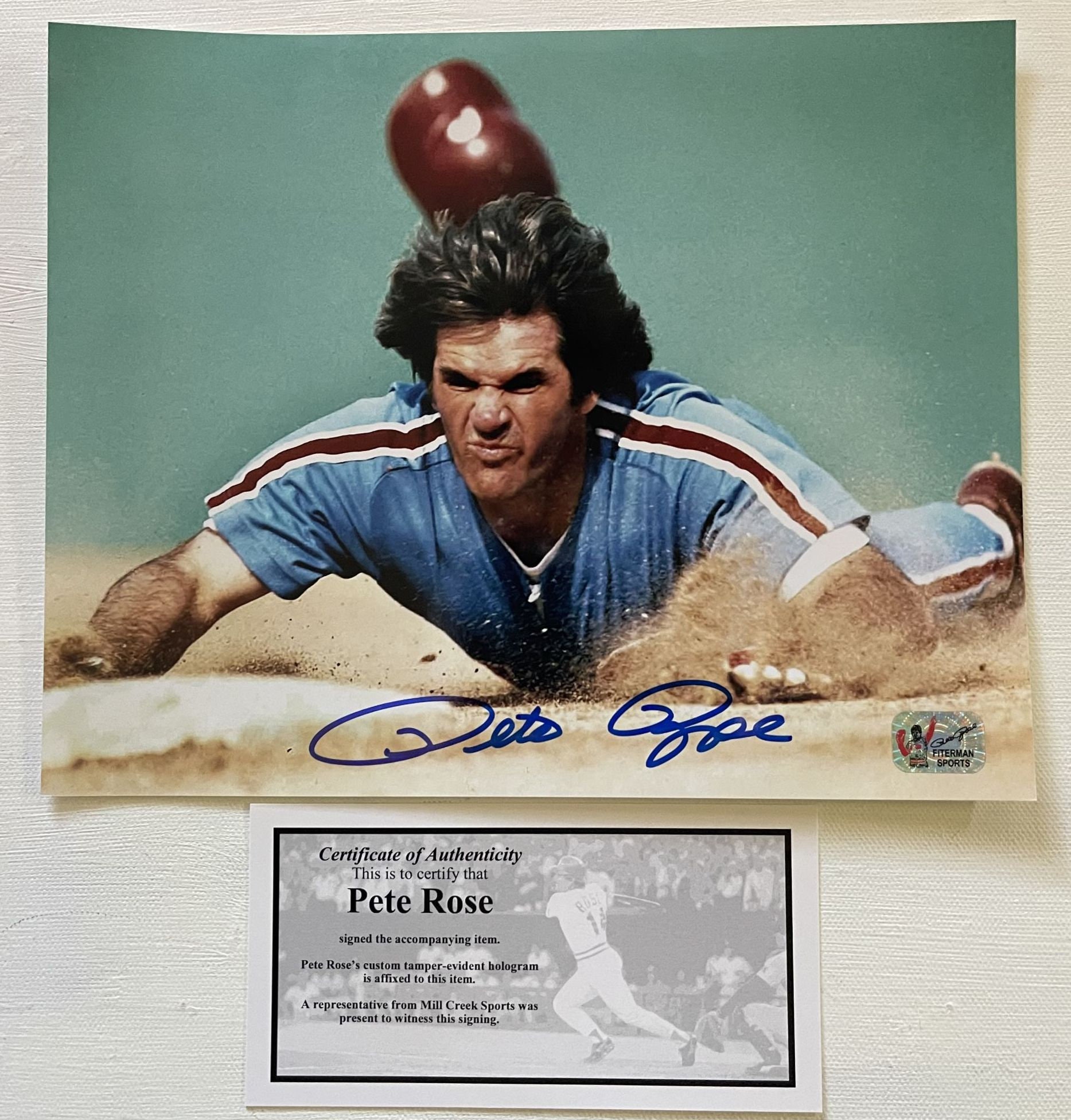 Pete Rose SUPER SALE Philadelphia Phillies 8X10 Photo 