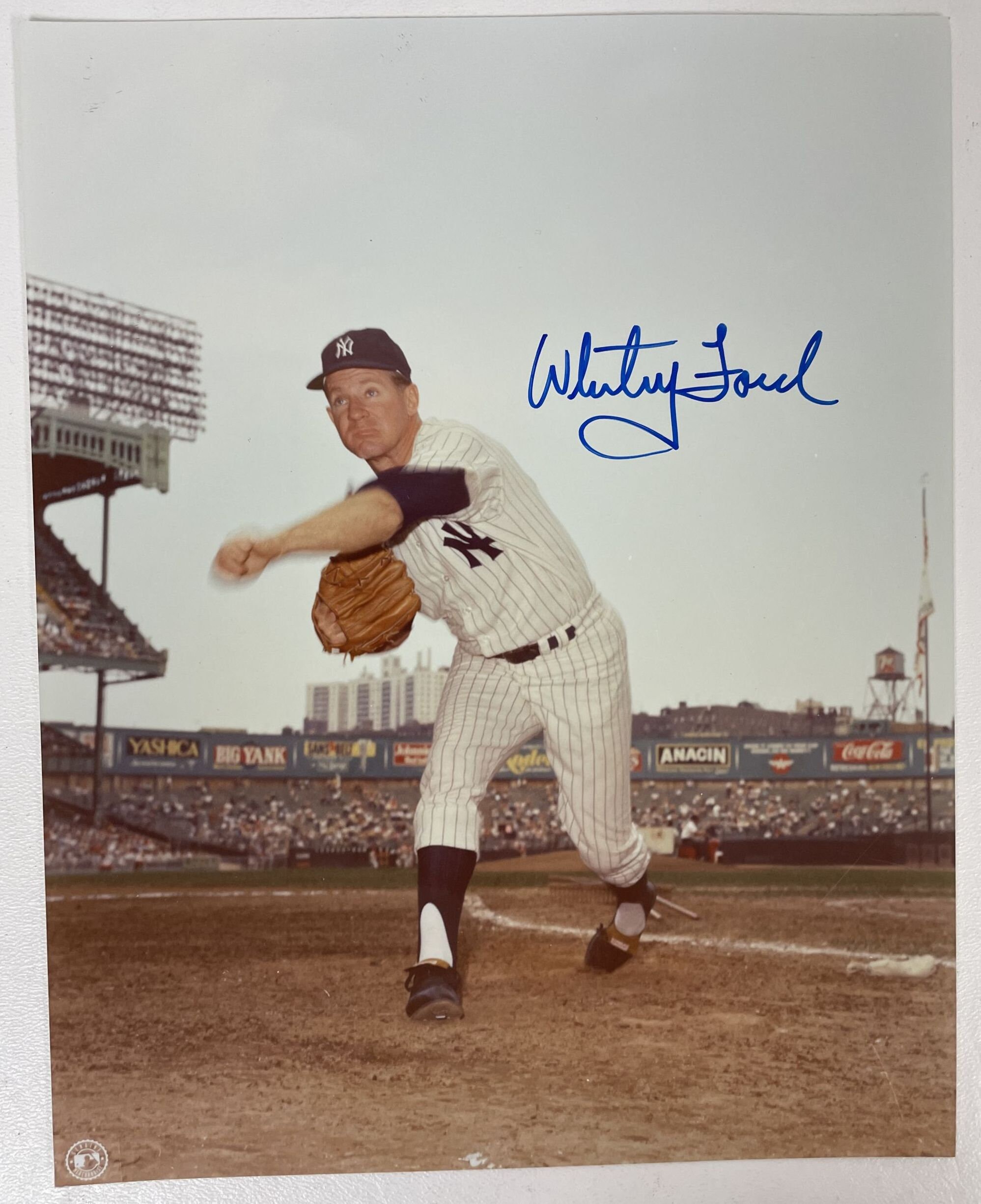 Whitey Ford d. 2020 Signed Autographed 